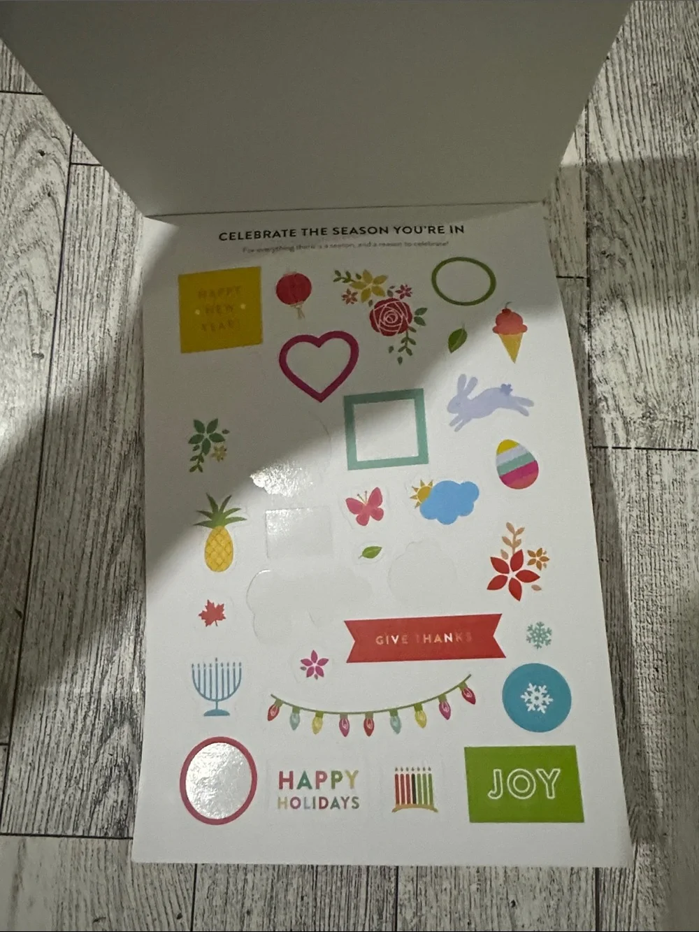 Goal Setting Sticker Book - Pink & Gold Striped